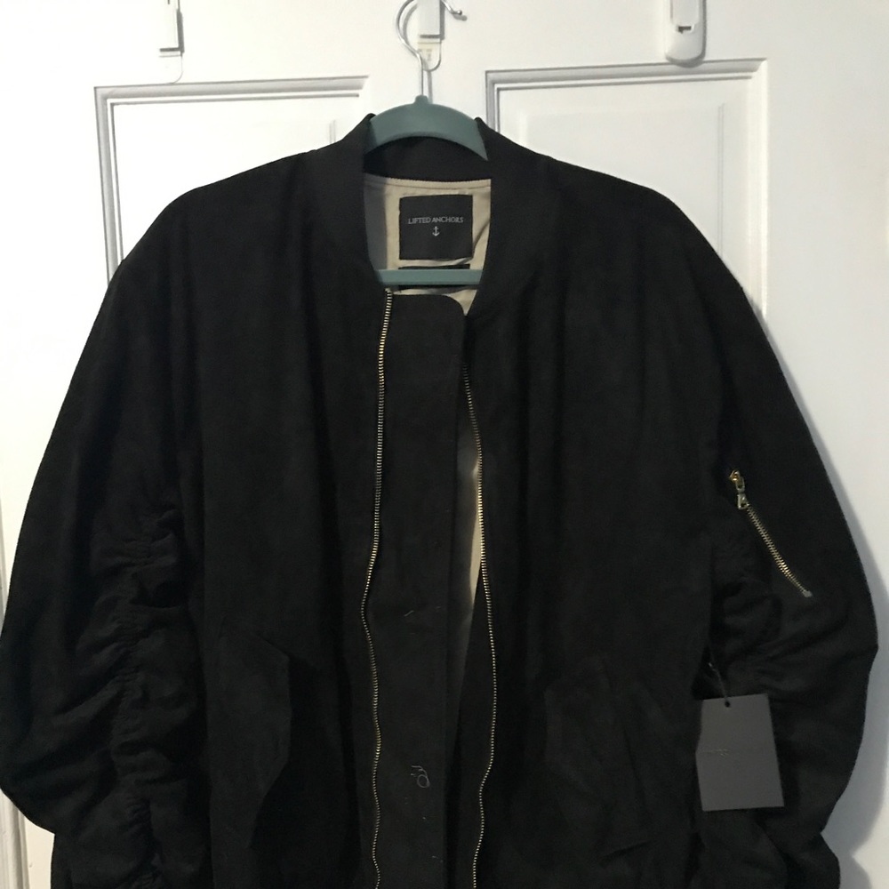 Lifted Anchors Suede Bomber Jacket